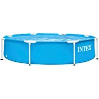 INTEX 55242 - Piscina desmontable redonda- piscina Metal Frame- medidas Ø244x51 cm- 1.828 litros- lona azul- piscinas…